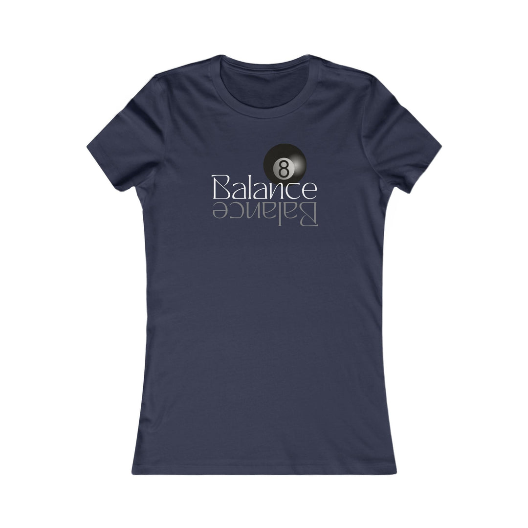 Balance 8 Ball Billiards - Women's Fitted Tee - BFLY BILLIARDS