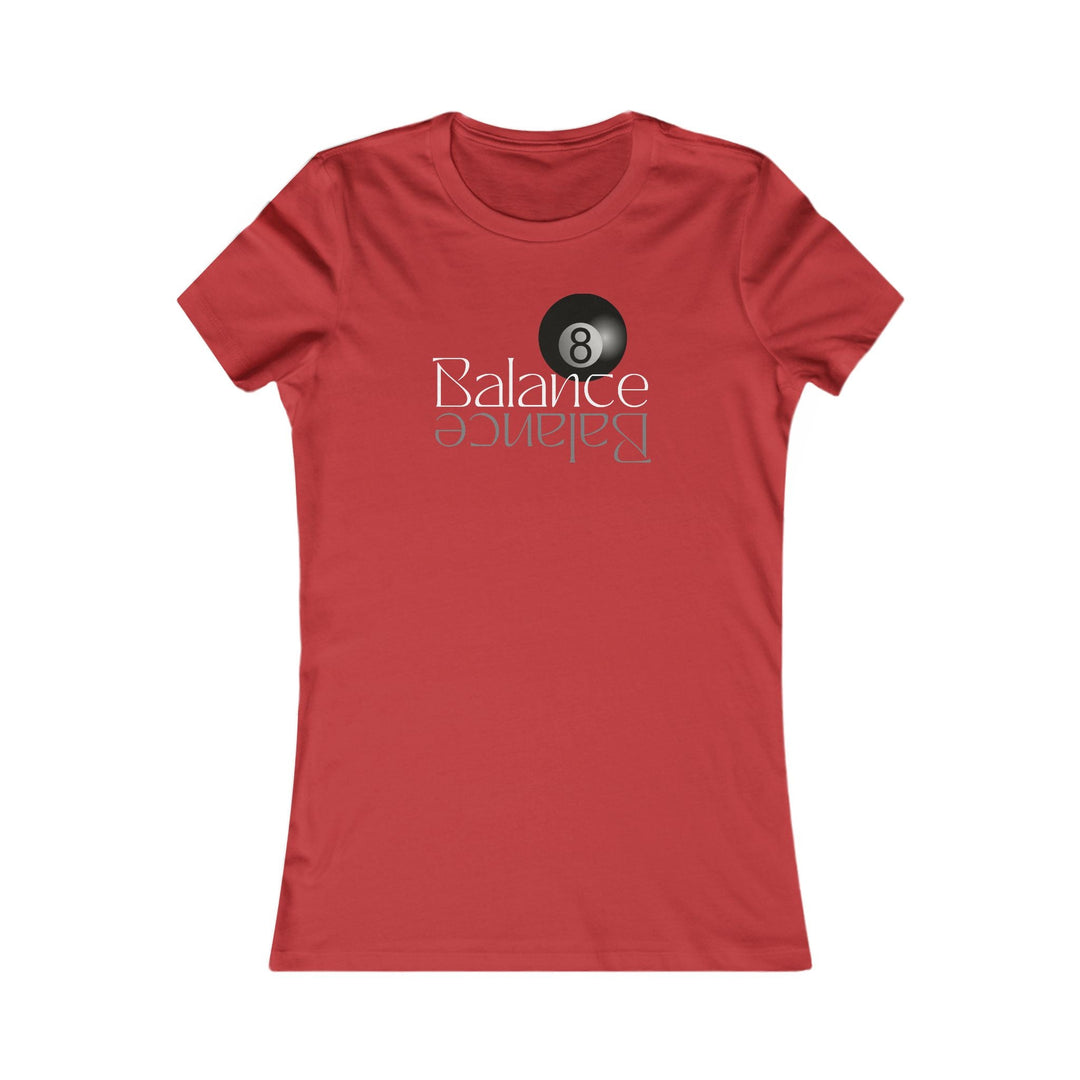Balance 8 Ball Billiards - Women's Fitted Tee - BFLY BILLIARDS