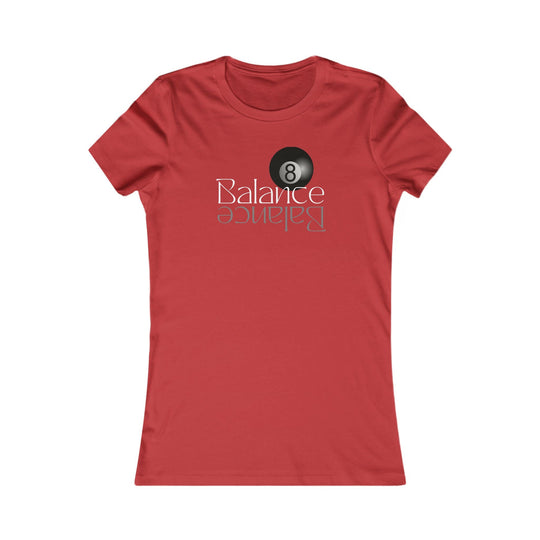 Balance 8 Ball Billiards - Women's Fitted Tee - BFLY BILLIARDS
