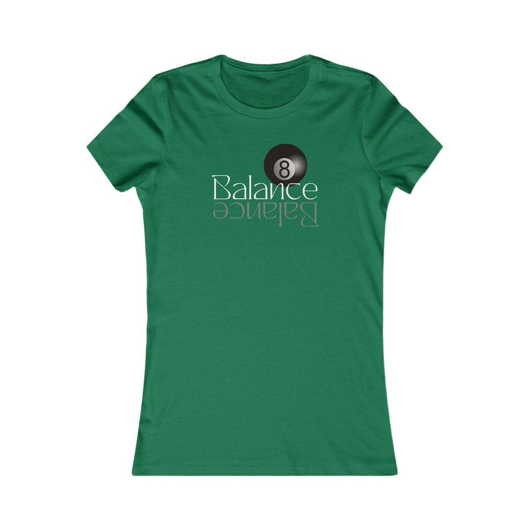 Balance 8 Ball Billiards - Women's Fitted Tee - BFLY BILLIARDS