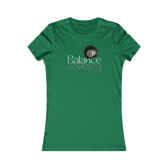 Balance 8 Ball Billiards - Women's Fitted Tee - BFLY BILLIARDS