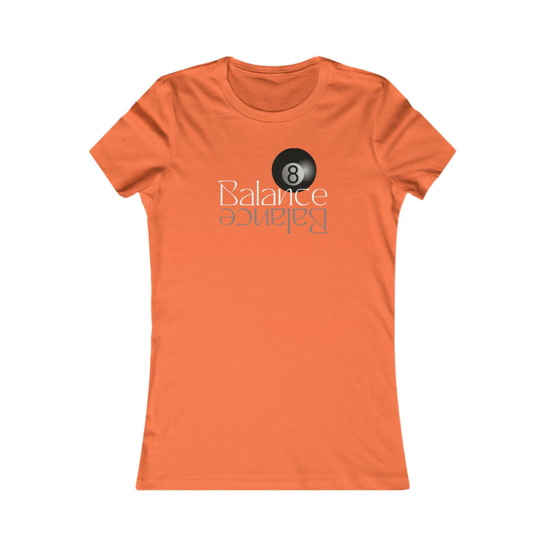 Balance 8 Ball Billiards - Women's Fitted Tee - BFLY BILLIARDS