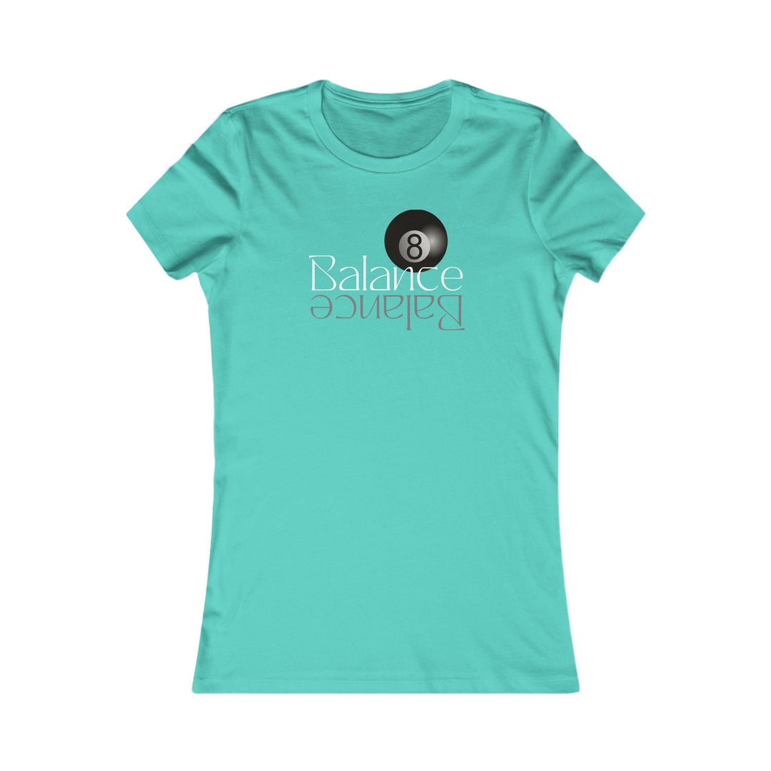 Balance 8 Ball Billiards - Women's Fitted Tee - BFLY BILLIARDS