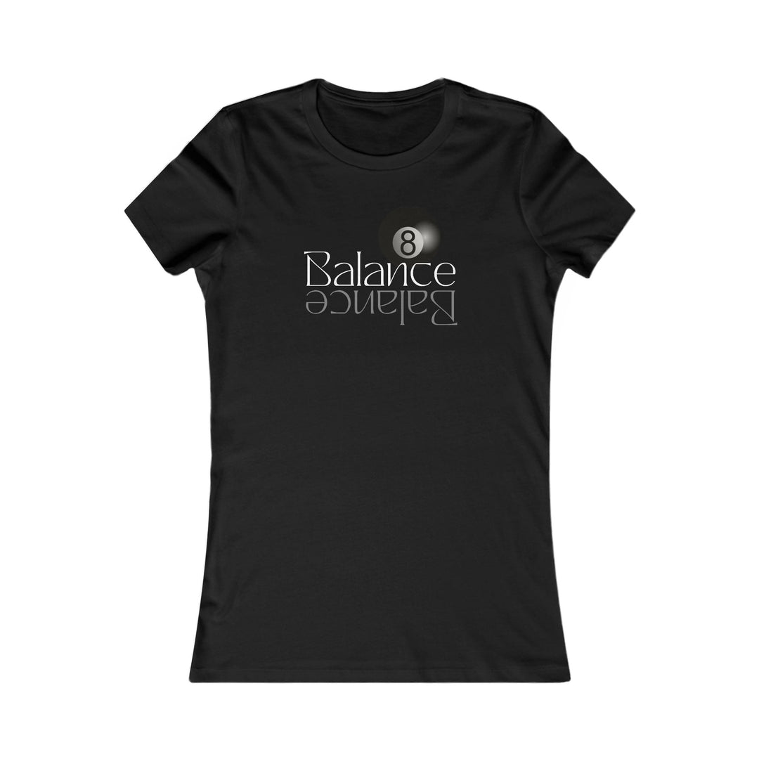 Balance 8 Ball Billiards - Women's Fitted Tee - BFLY BILLIARDS