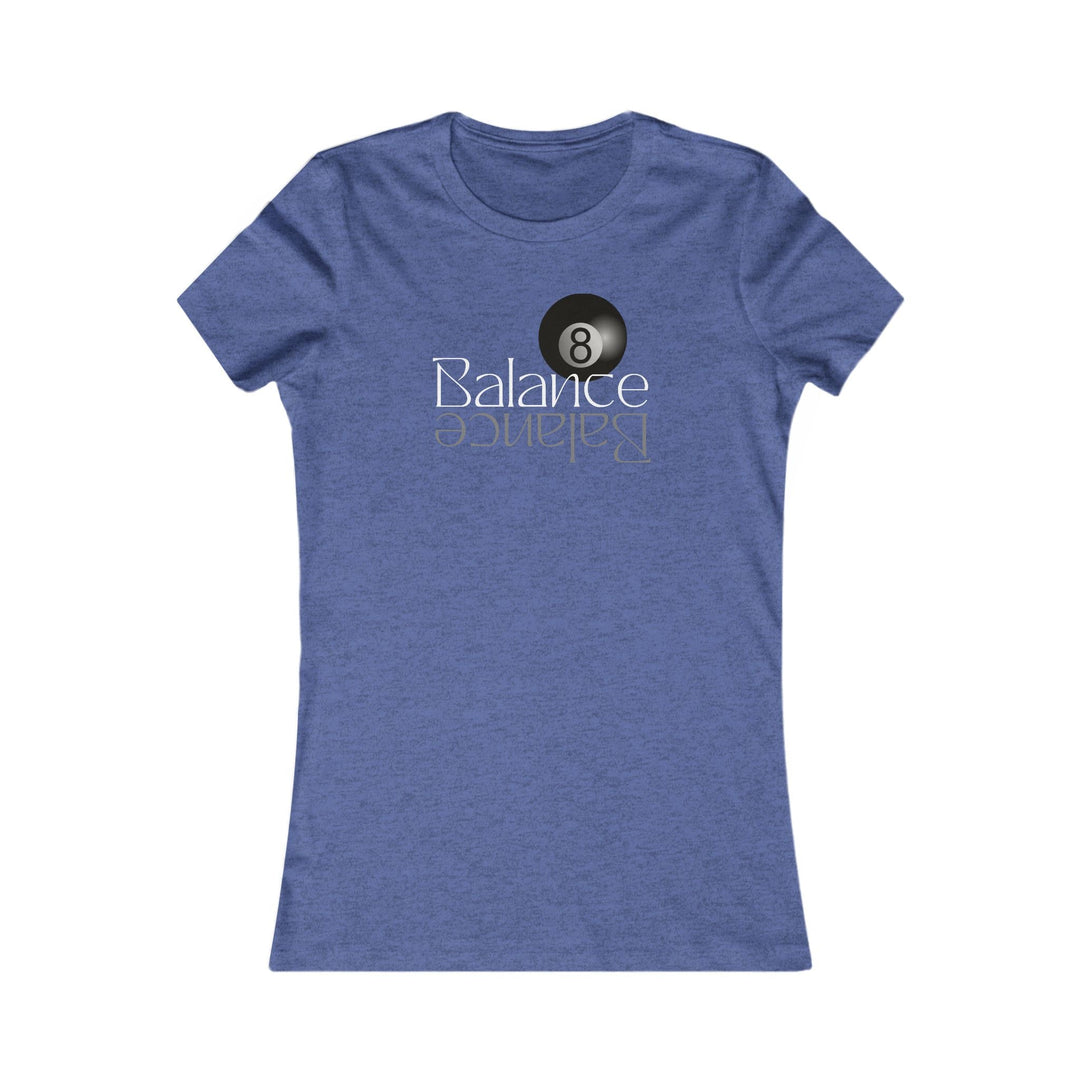 Balance 8 Ball Billiards - Women's Fitted Tee - BFLY BILLIARDS