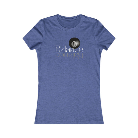 Balance 8 Ball Billiards - Women's Fitted Tee - BFLY BILLIARDS