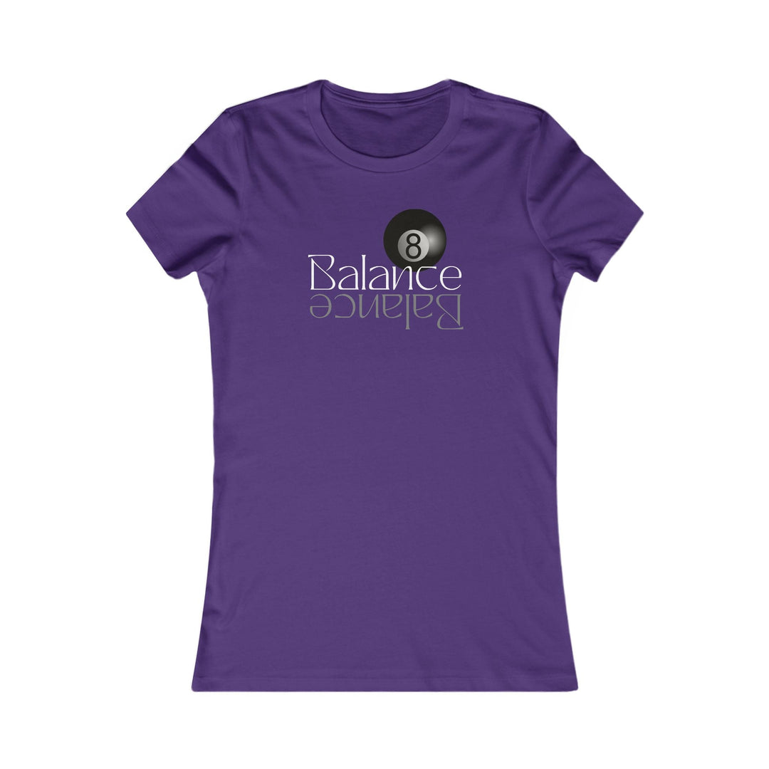 Balance 8 Ball Billiards - Women's Fitted Tee - BFLY BILLIARDS