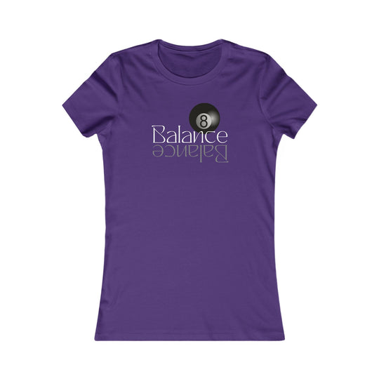 Balance 8 Ball Billiards - Women's Fitted Tee - BFLY BILLIARDS