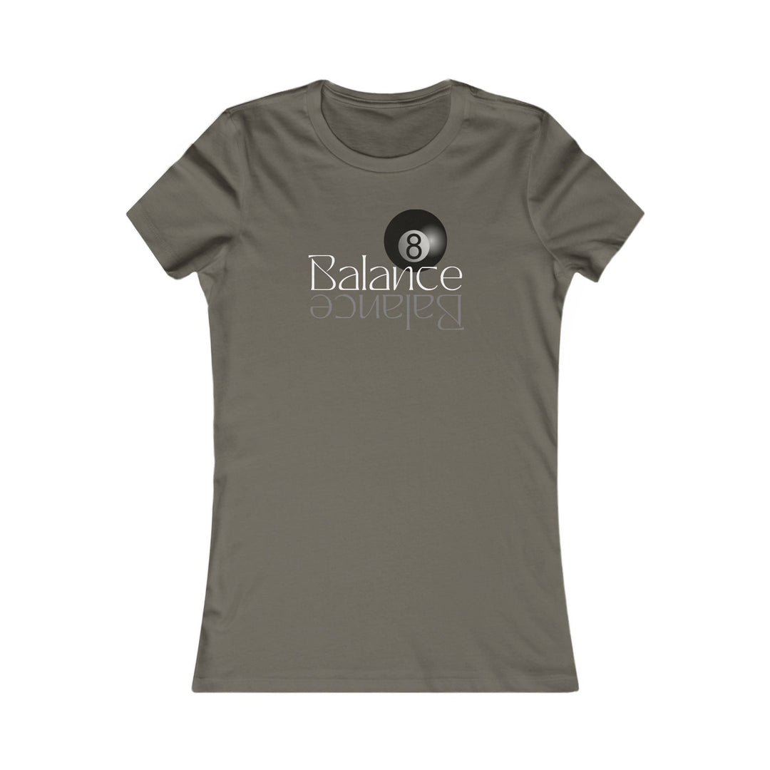 Balance 8 Ball Billiards - Women's Fitted Tee - BFLY BILLIARDS