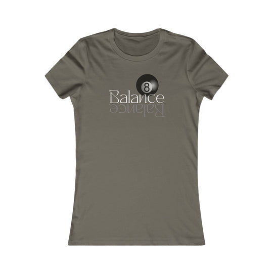 Balance 8 Ball Billiards - Women's Fitted Tee - BFLY BILLIARDS
