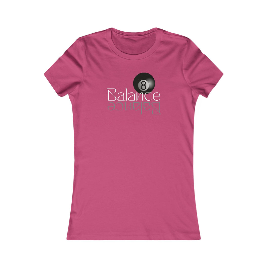 Balance 8 Ball Billiards - Women's Fitted Tee - BFLY BILLIARDS