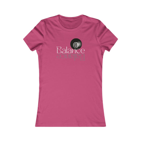 Balance 8 Ball Billiards - Women's Fitted Tee - BFLY BILLIARDS