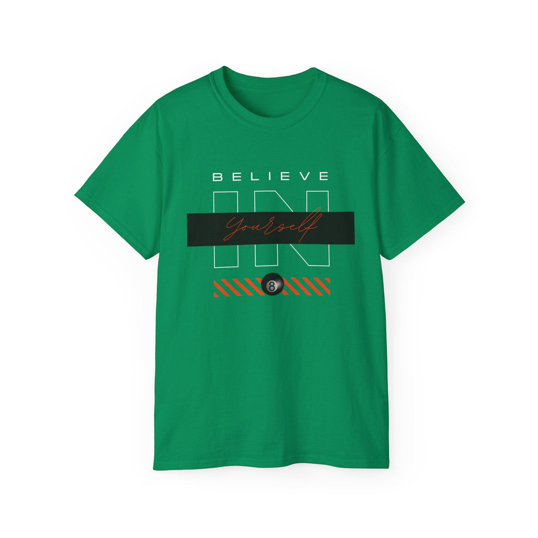 Believe in Yourself - 8 Ball - Unisex Cotton T-Shirt - BFLY BILLIARDS