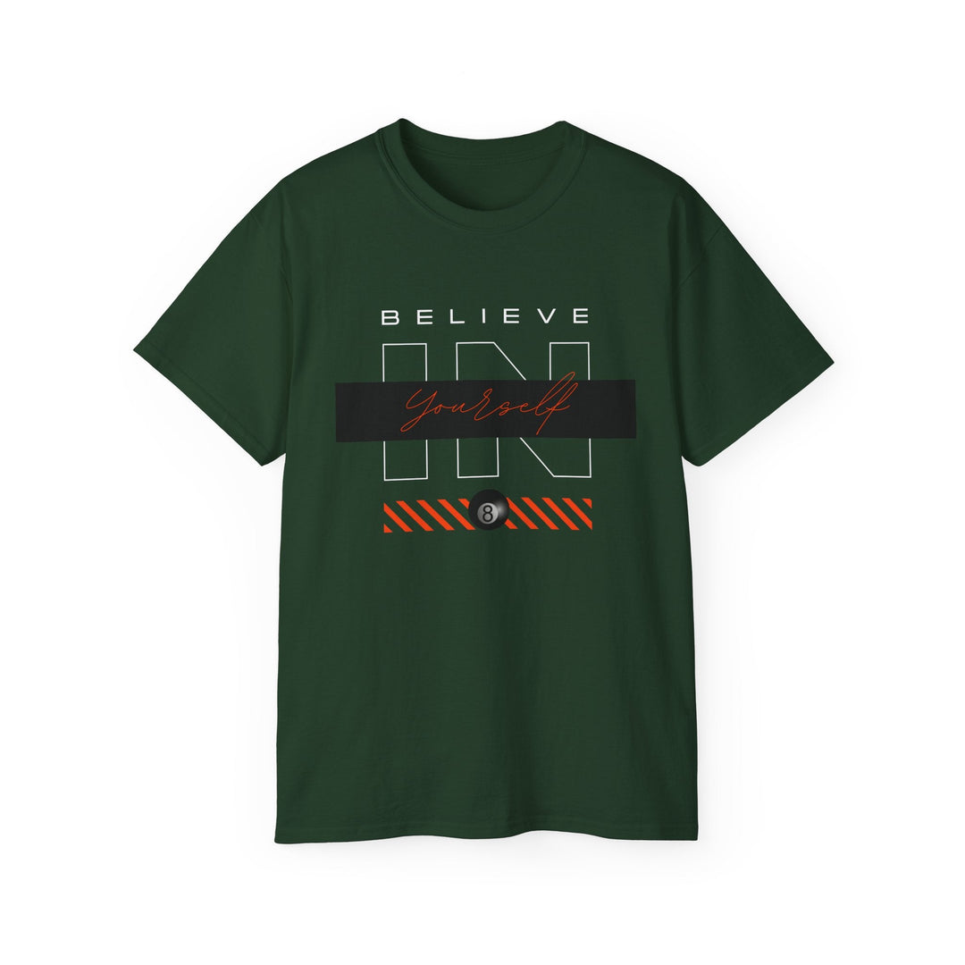 Believe in Yourself - 8 Ball - Unisex Cotton T-Shirt - BFLY BILLIARDS