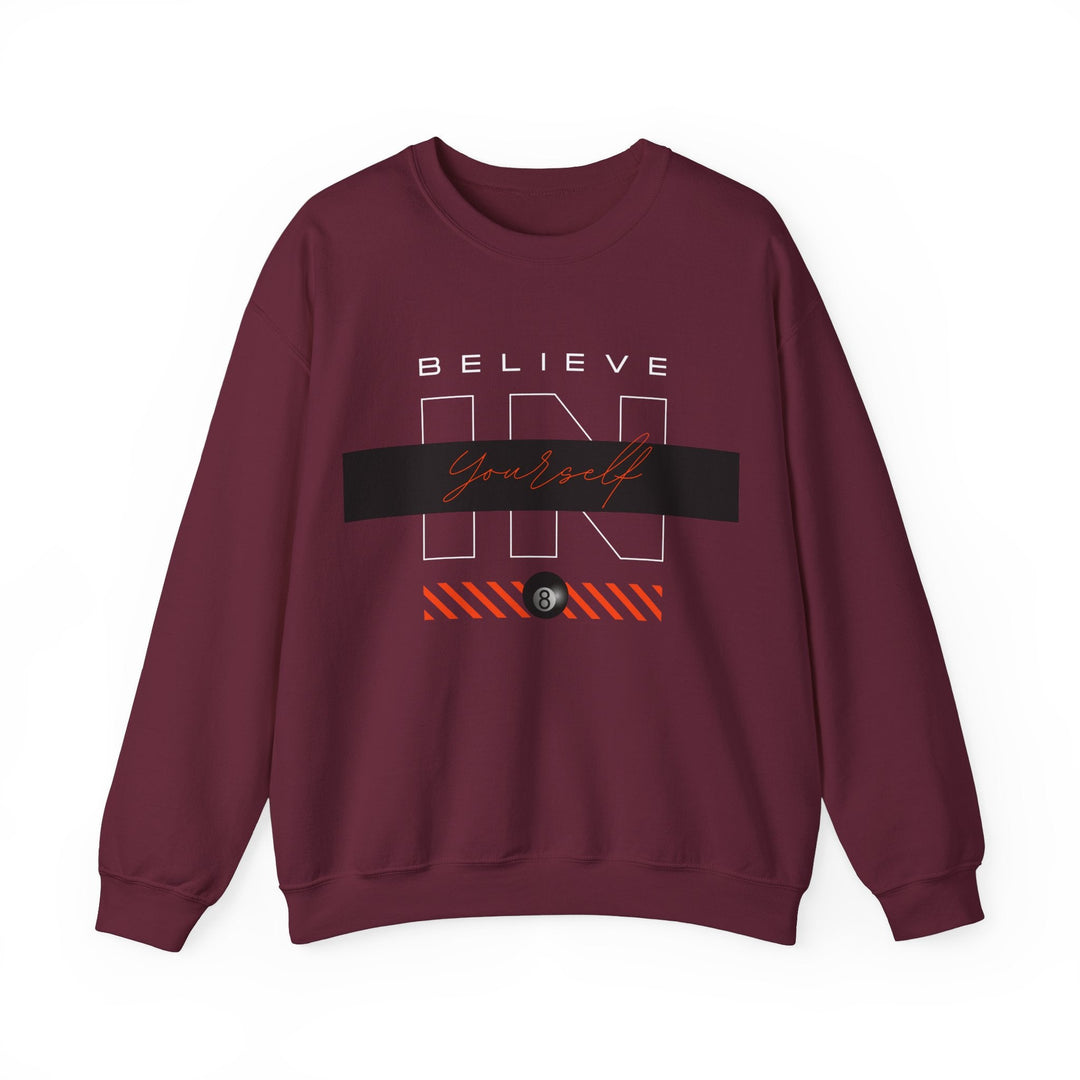Believe in Yourself - 8 Ball - Unisex Crewneck Sweatshirt - BFLY BILLIARDS