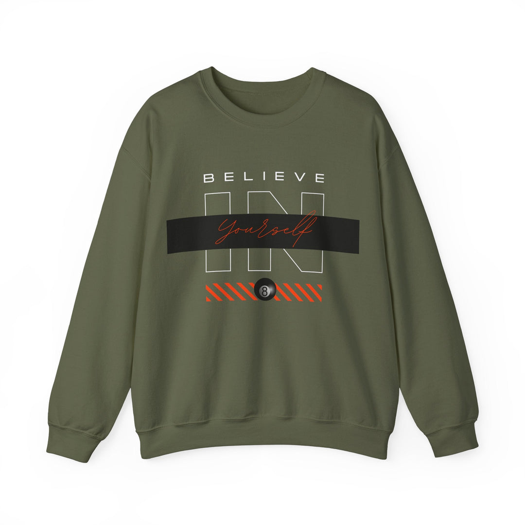 Believe in Yourself - 8 Ball - Unisex Crewneck Sweatshirt - BFLY BILLIARDS