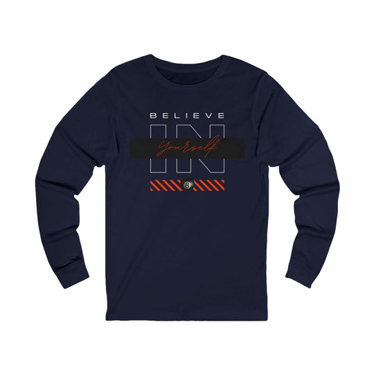 Believe in Yourself - 8 Ball - Unisex Long Sleeve Tee - BFLY BILLIARDS
