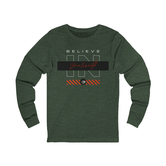 Believe in Yourself - 8 Ball - Unisex Long Sleeve Tee - BFLY BILLIARDS