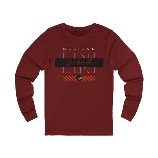 Believe in Yourself - 8 Ball - Unisex Long Sleeve Tee - BFLY BILLIARDS