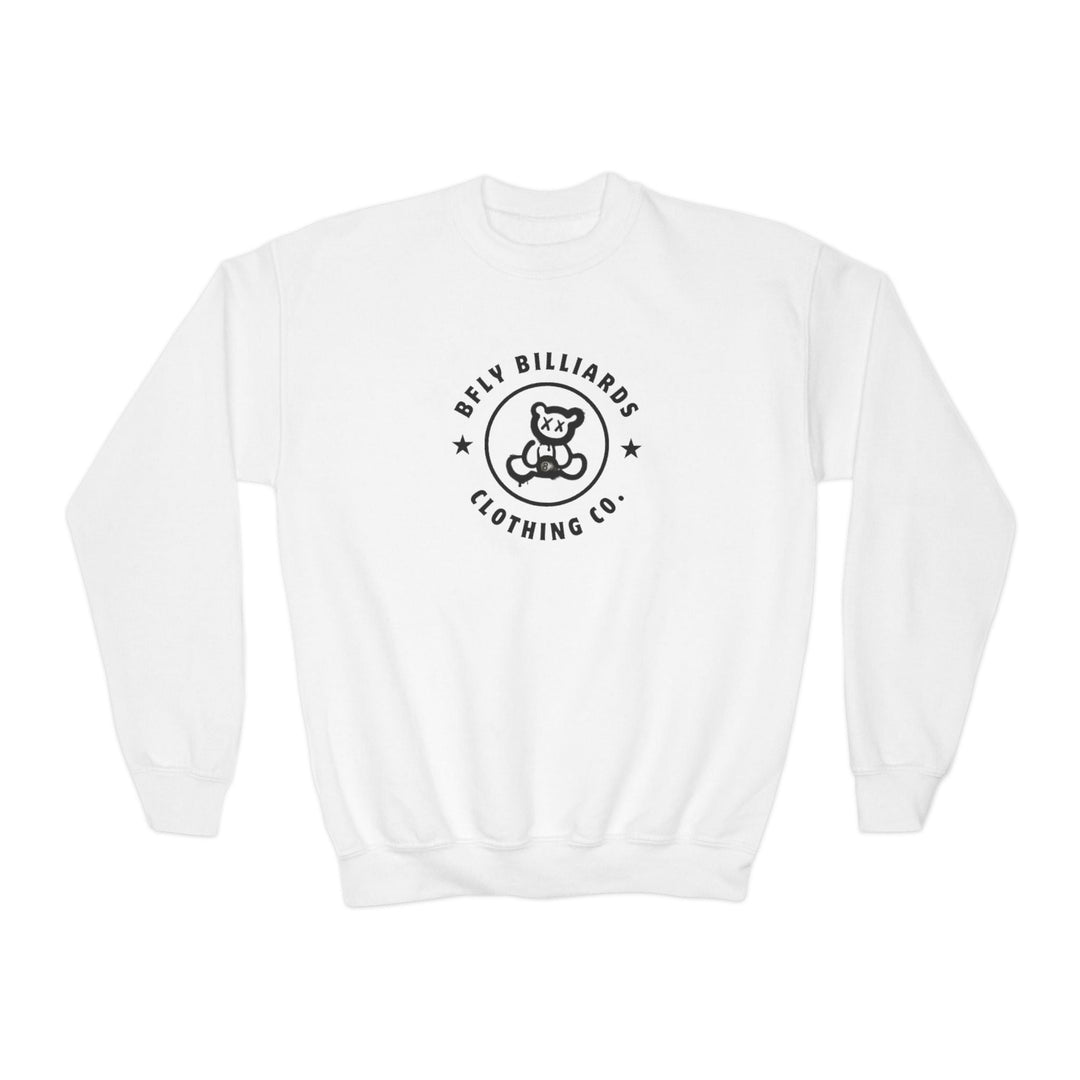 Bfly Billiards - Unisex Youth Crewneck Sweatshirt - BFLY BILLIARDS
