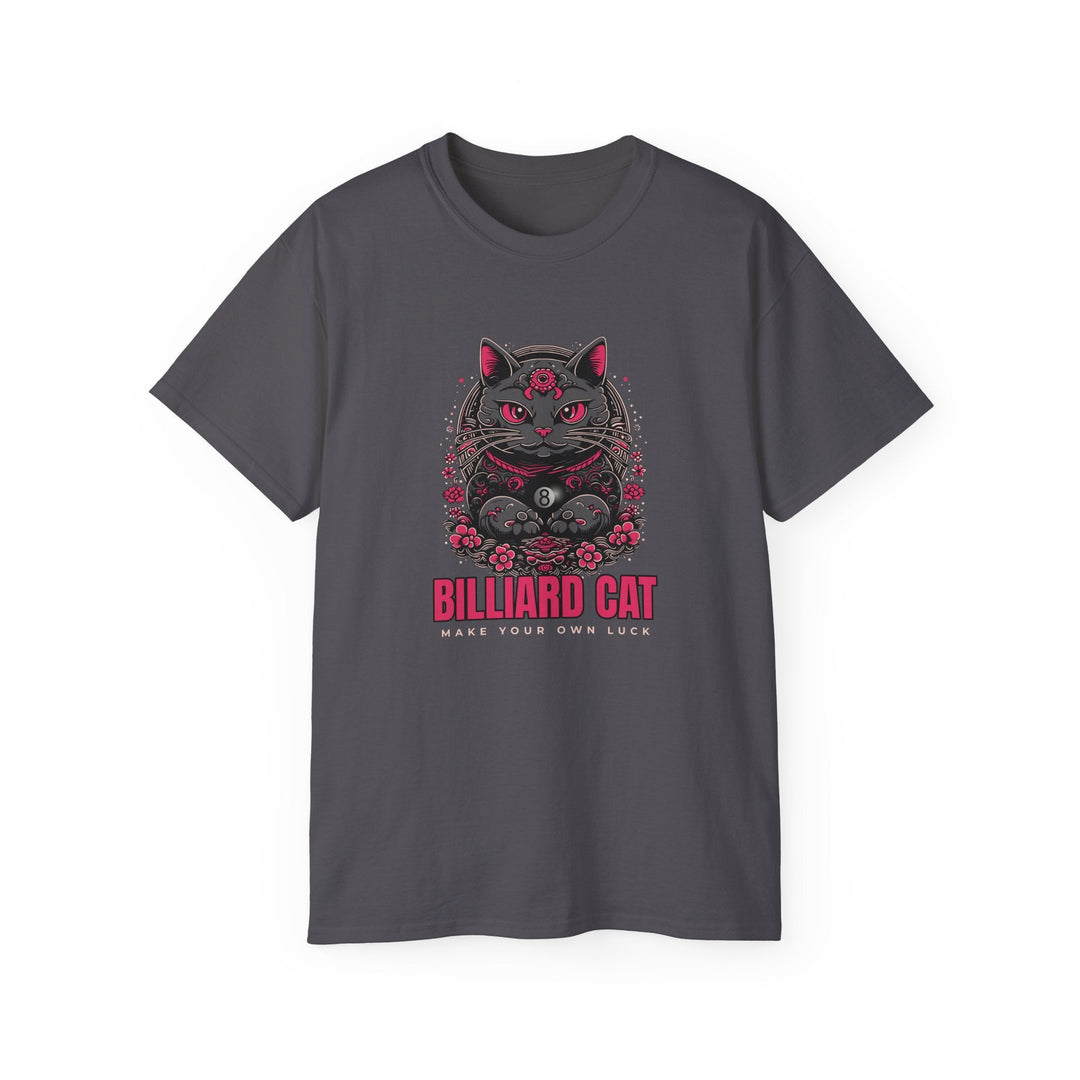 Billiard 8 Ball Cat - Unisex Cotton T-Shirt - BFLY BILLIARDS