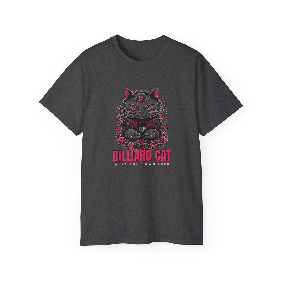 Billiard 8 Ball Cat - Unisex Cotton T-Shirt - BFLY BILLIARDS