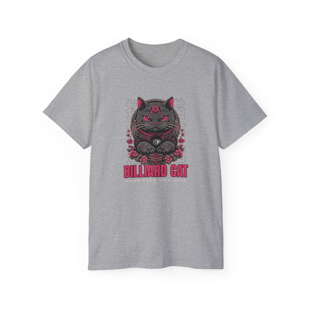 Billiard 8 Ball Cat - Unisex Cotton T-Shirt - BFLY BILLIARDS