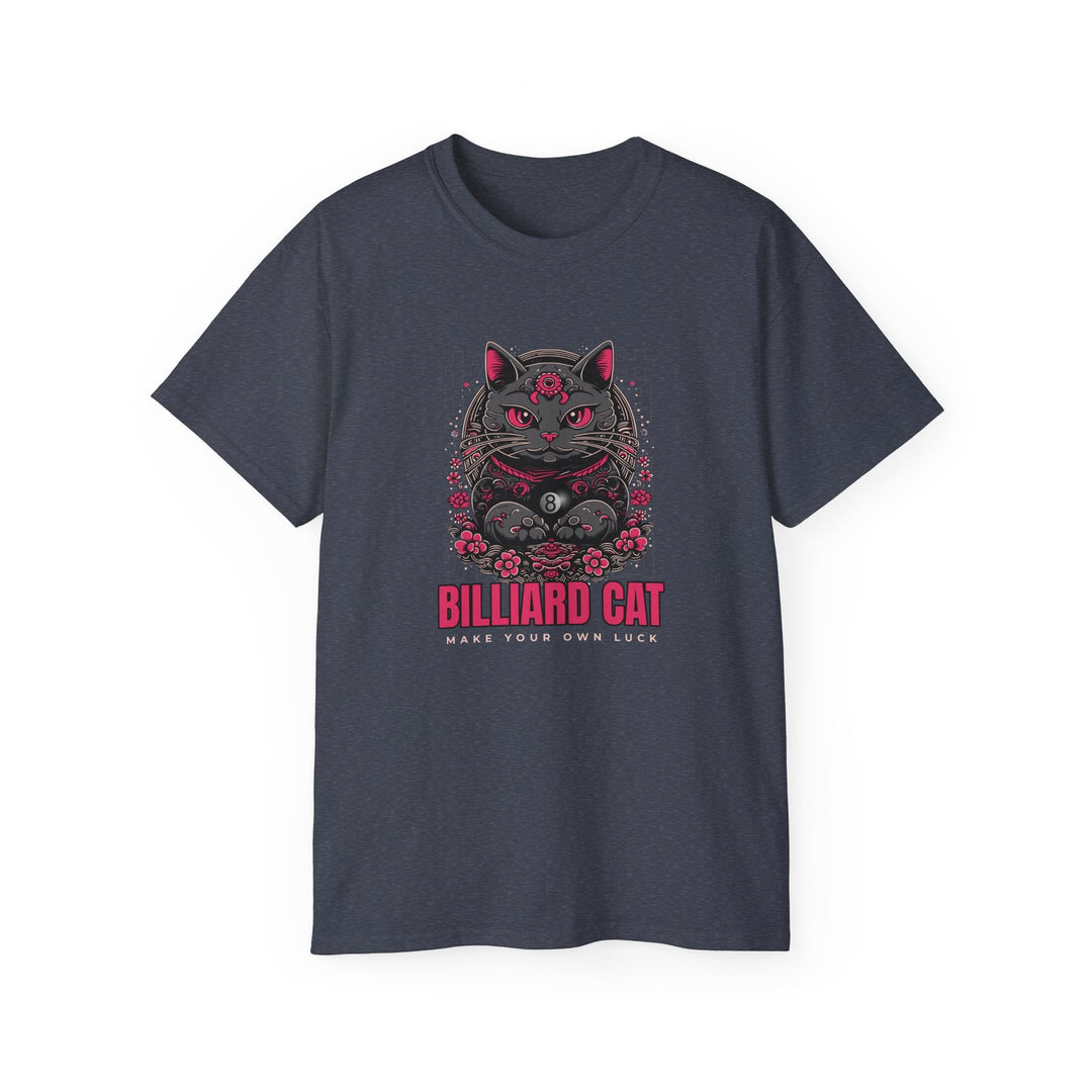 Billiard 8 Ball Cat - Unisex Cotton T-Shirt - BFLY BILLIARDS