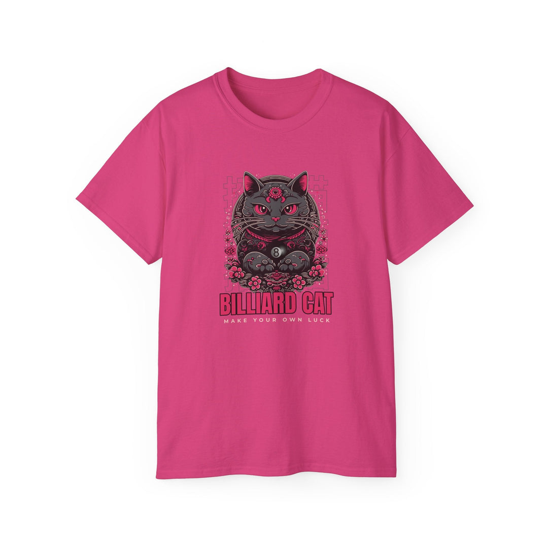 Billiard 8 Ball Cat - Unisex Cotton T-Shirt - BFLY BILLIARDS