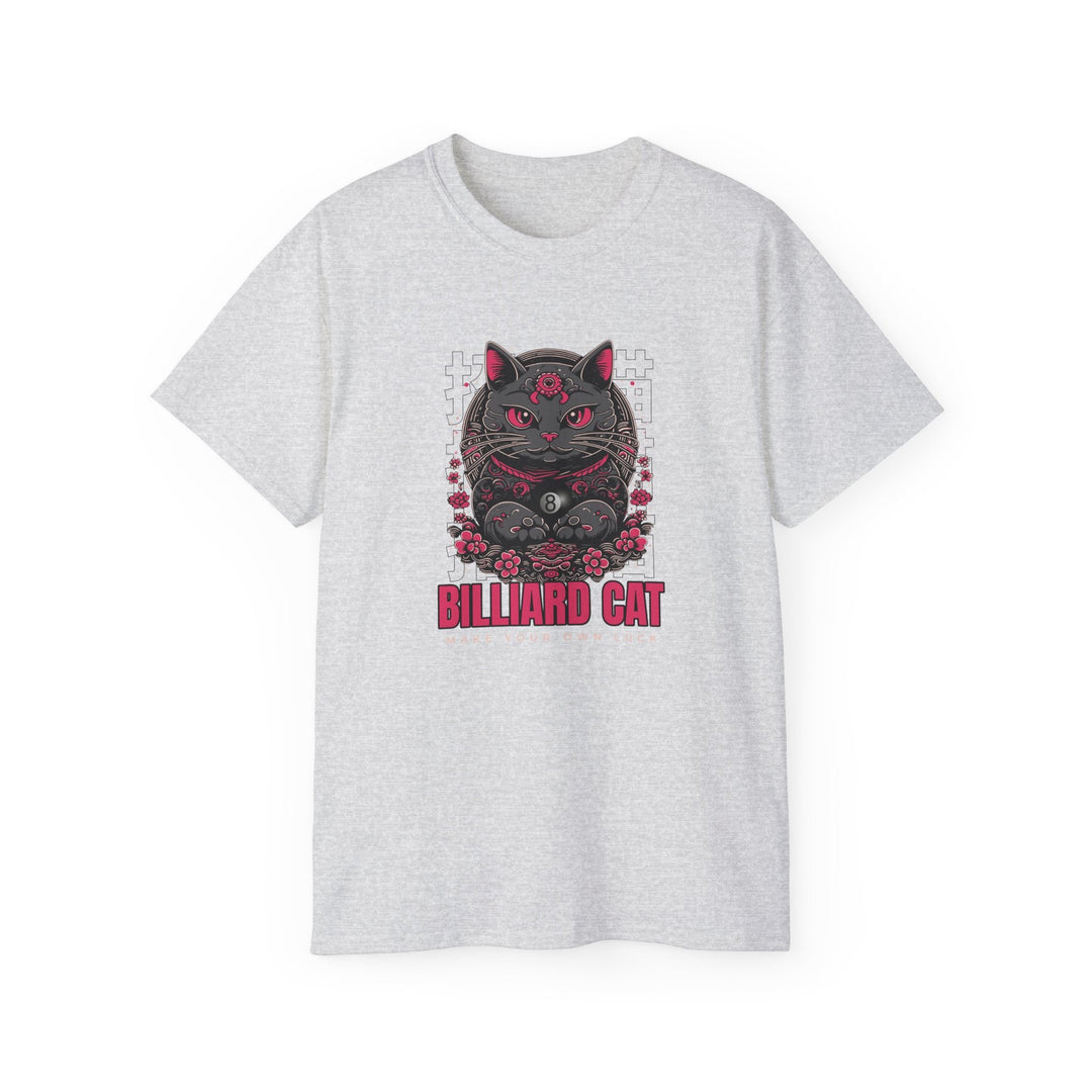 Billiard 8 Ball Cat - Unisex Cotton T-Shirt - BFLY BILLIARDS