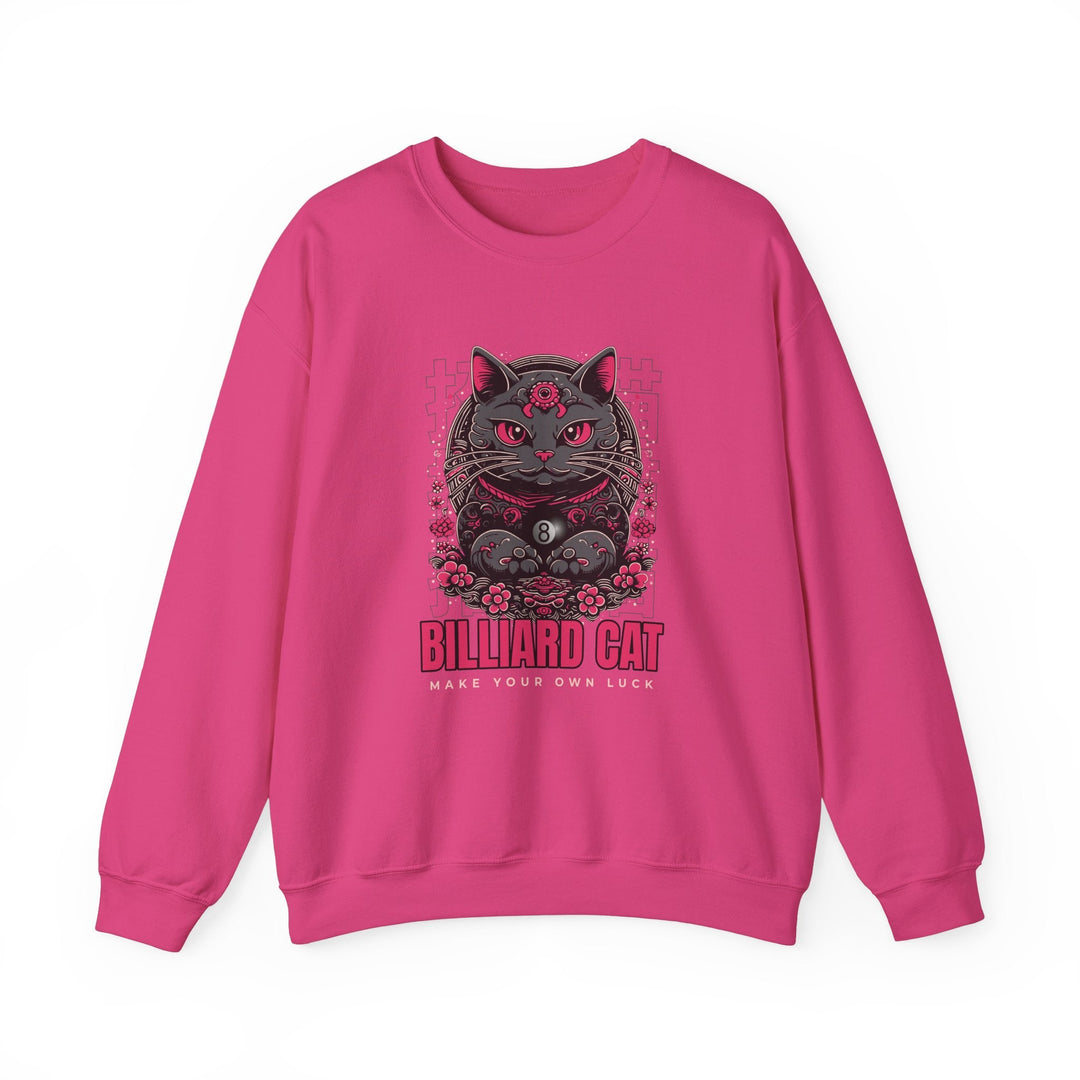 Billiard 8 Ball Cat - Unisex Crewneck Sweatshirt - BFLY BILLIARDS