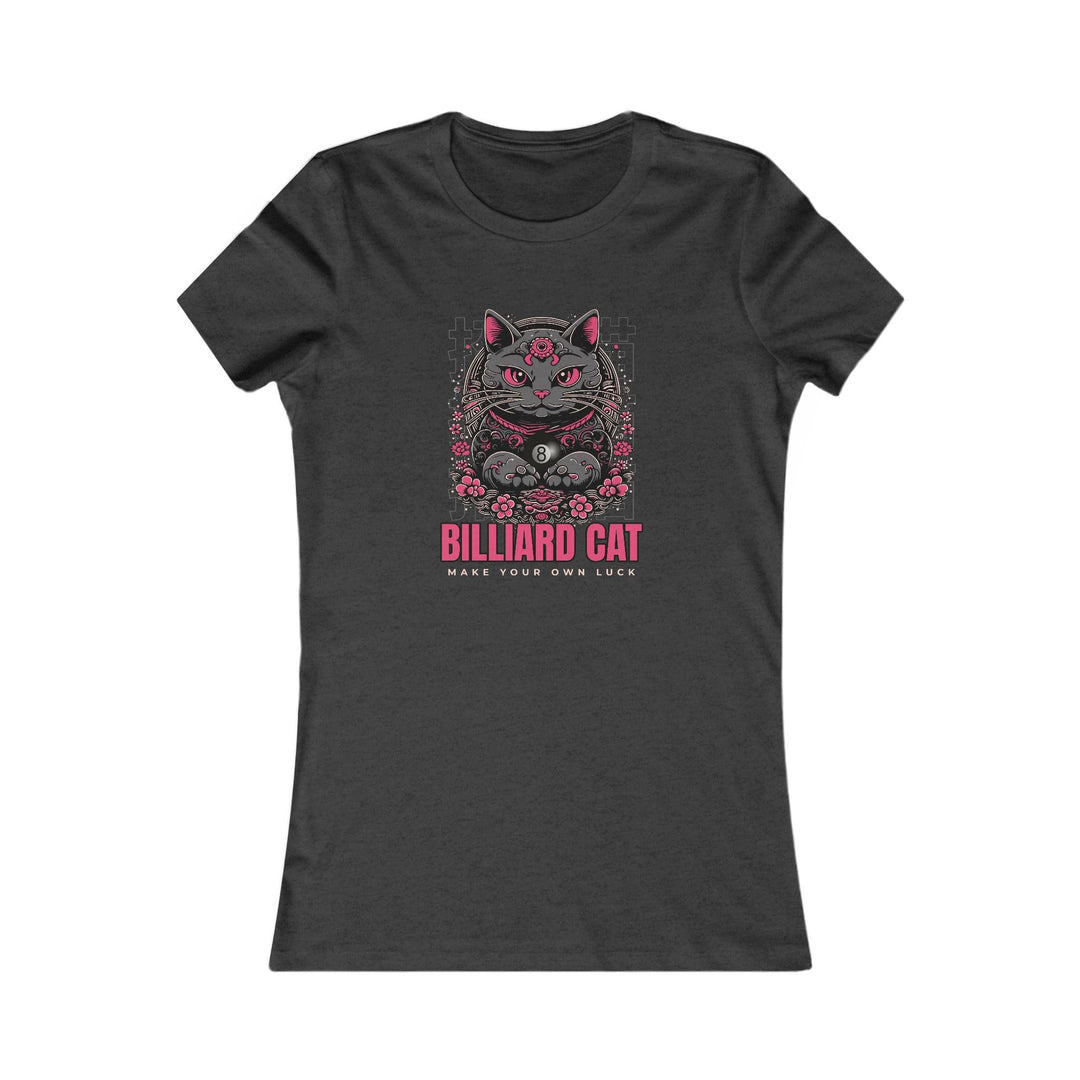 Billiard 8 Ball Cat - Women's Fitted Tee - BFLY BILLIARDS