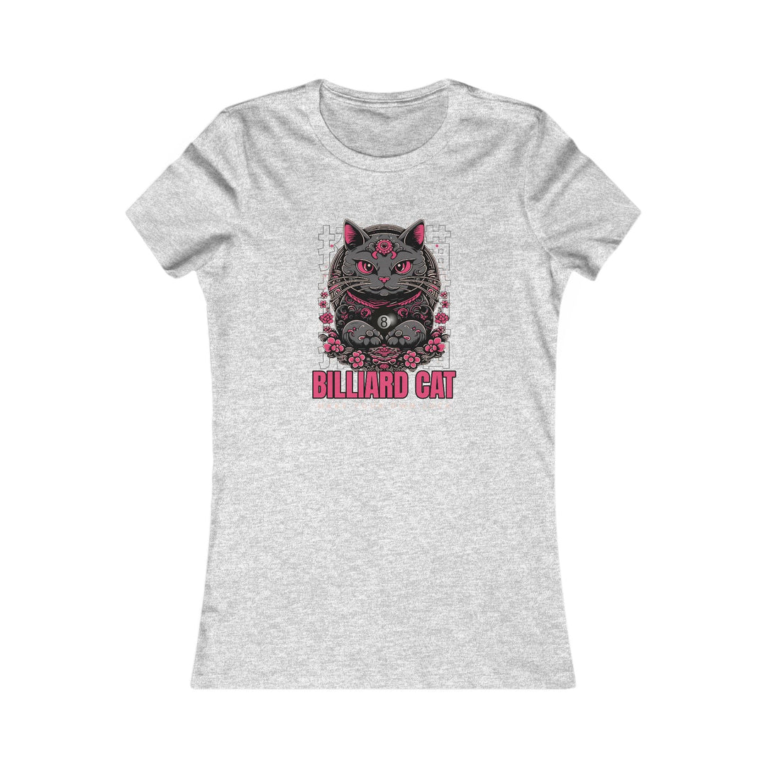 Billiard 8 Ball Cat - Women's Fitted Tee - BFLY BILLIARDS