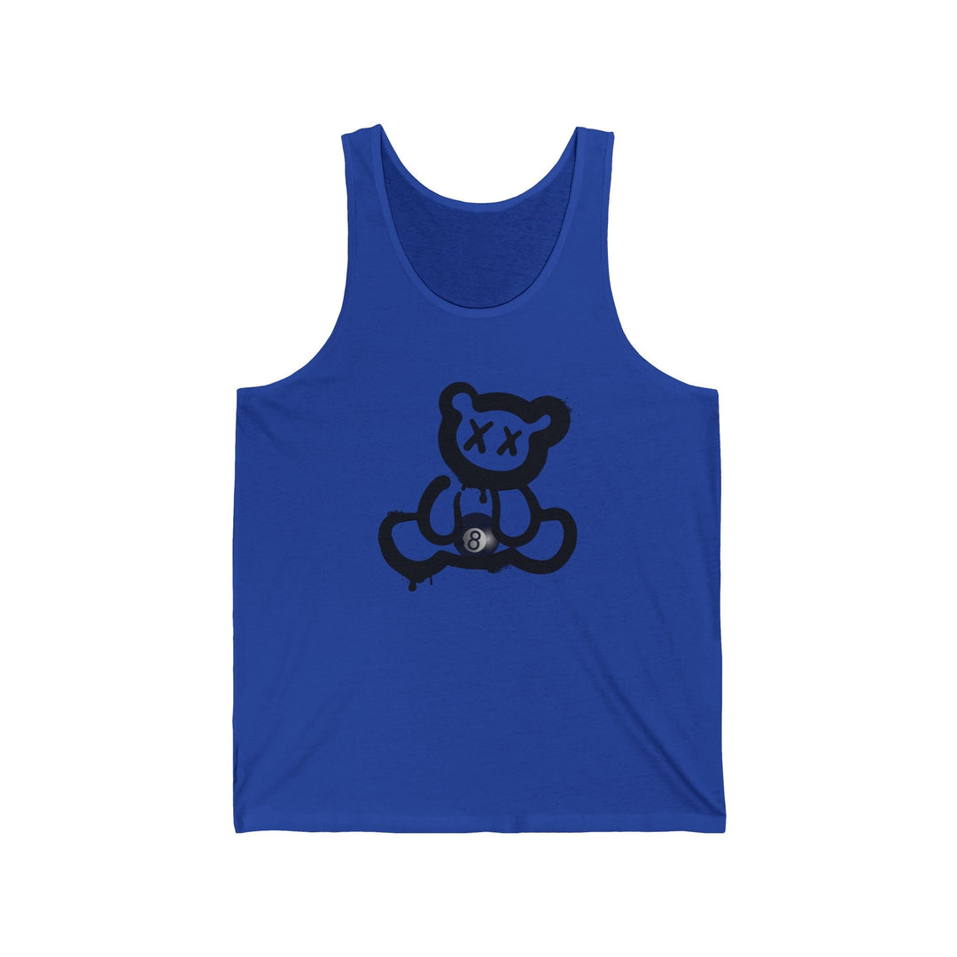Billiard Bear Black Logo - 8 Ball - Unisex Tank Top - BFLY BILLIARDS