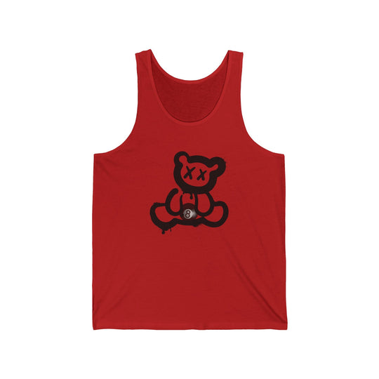 Billiard Bear Black Logo - 8 Ball - Unisex Tank Top - BFLY BILLIARDS