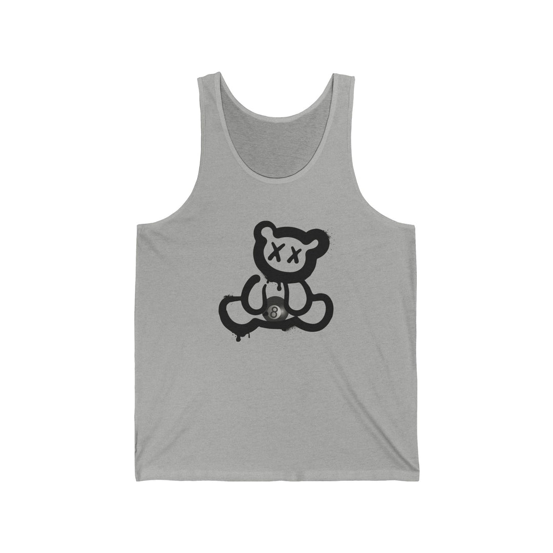 Billiard Bear Black Logo - 8 Ball - Unisex Tank Top - BFLY BILLIARDS