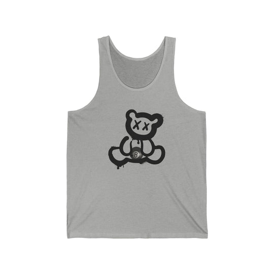 Billiard Bear Black Logo - 8 Ball - Unisex Tank Top - BFLY BILLIARDS