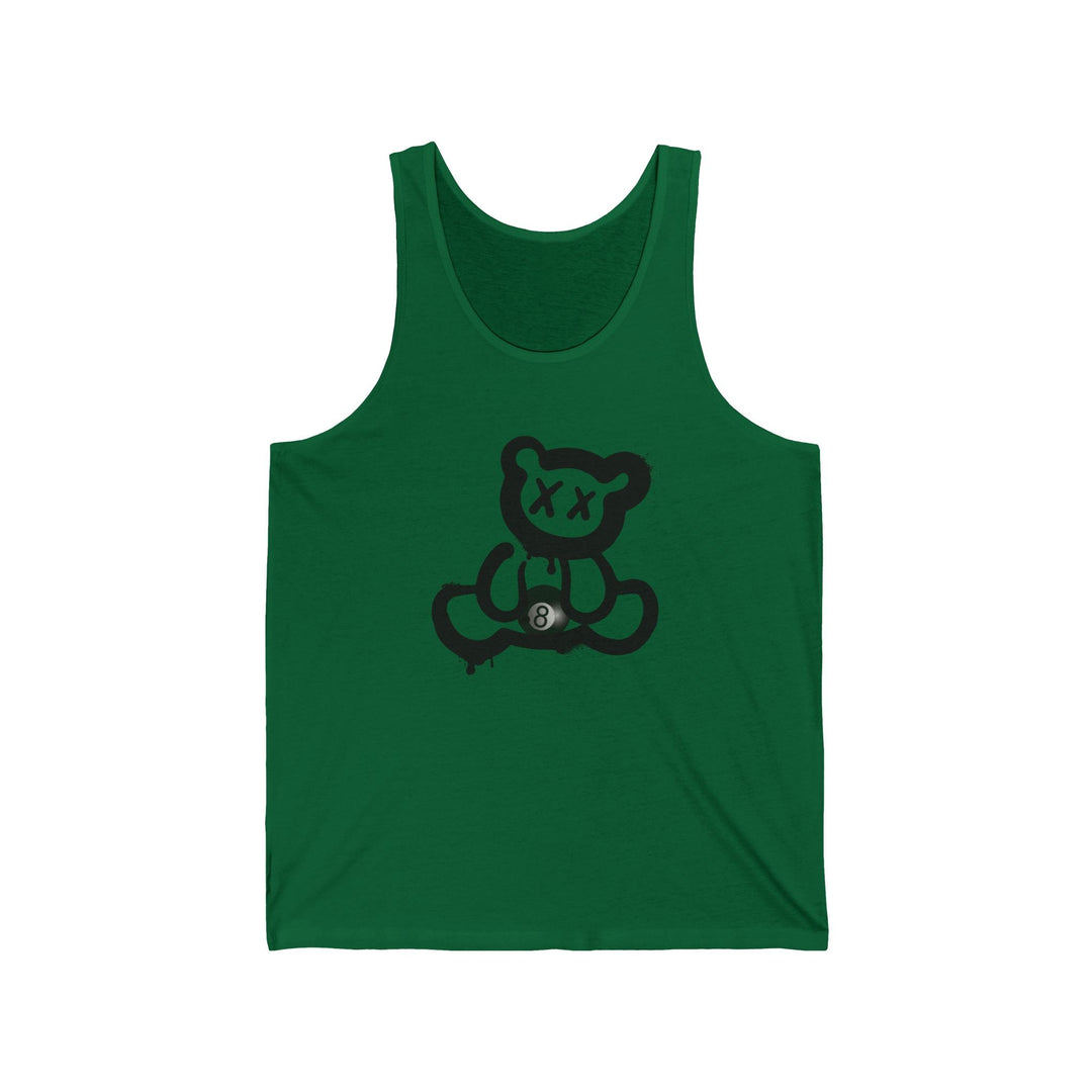 Billiard Bear Black Logo - 8 Ball - Unisex Tank Top - BFLY BILLIARDS