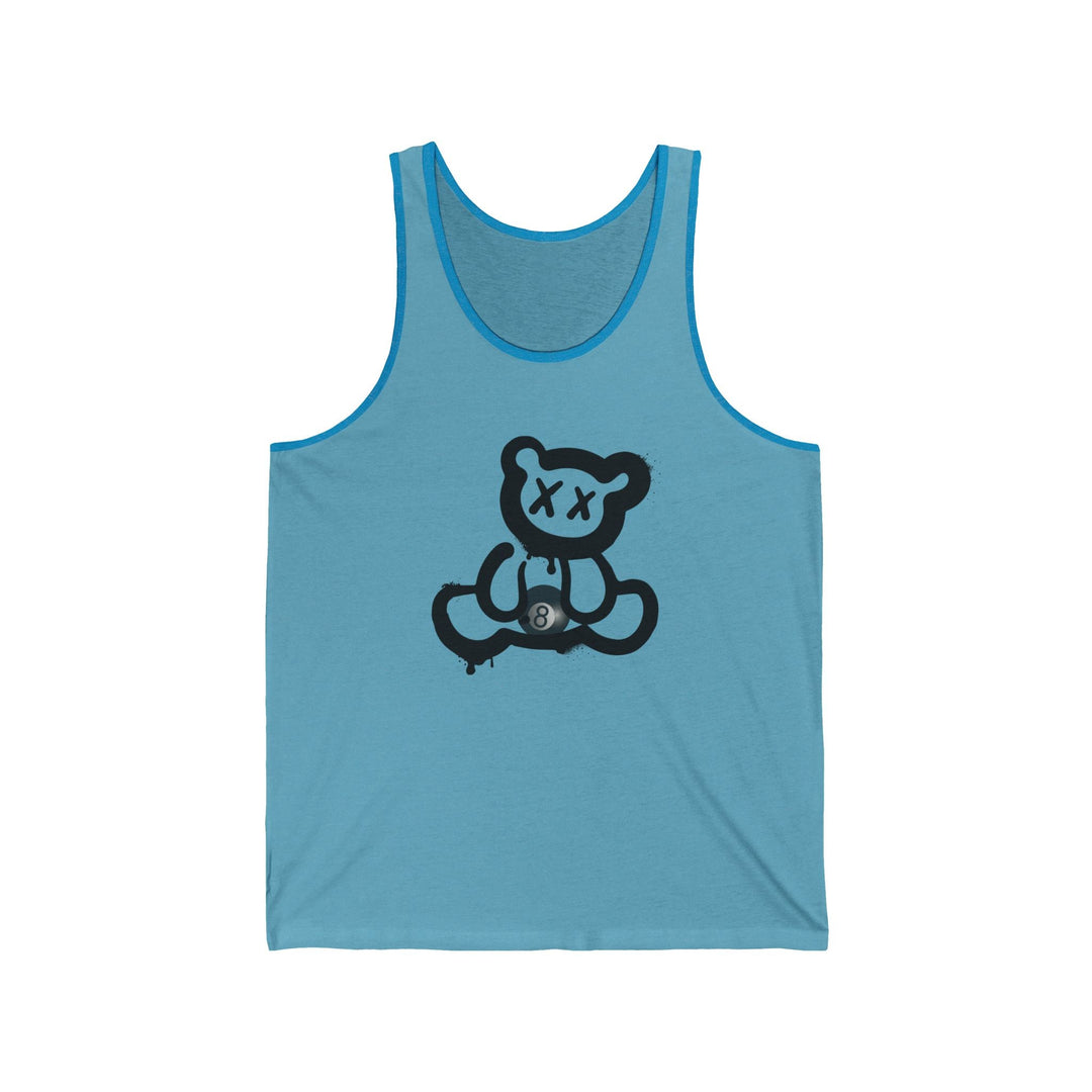 Billiard Bear Black Logo - 8 Ball - Unisex Tank Top - BFLY BILLIARDS