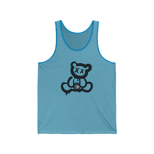 Billiard Bear Black Logo - 8 Ball - Unisex Tank Top - BFLY BILLIARDS