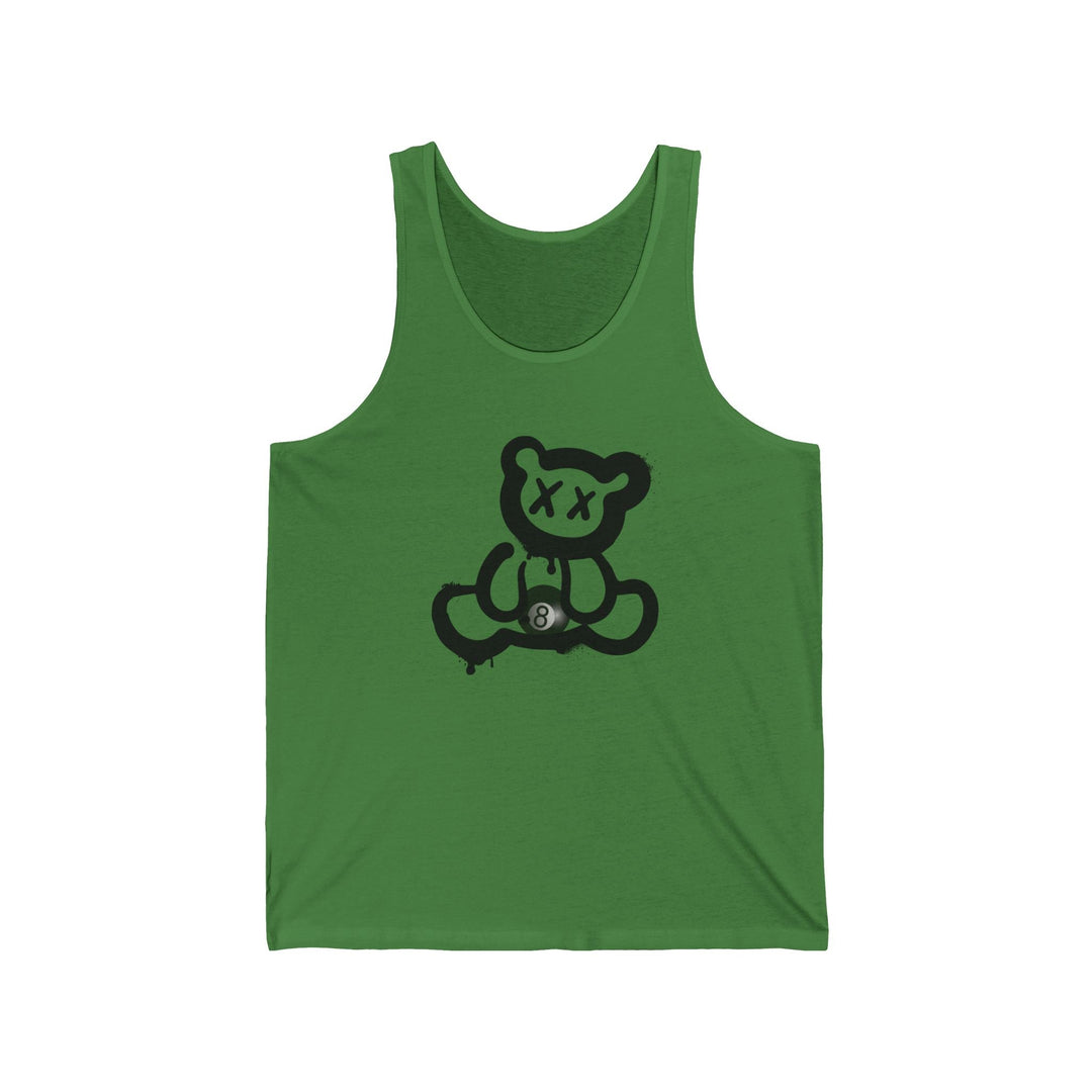 Billiard Bear Black Logo - 8 Ball - Unisex Tank Top - BFLY BILLIARDS