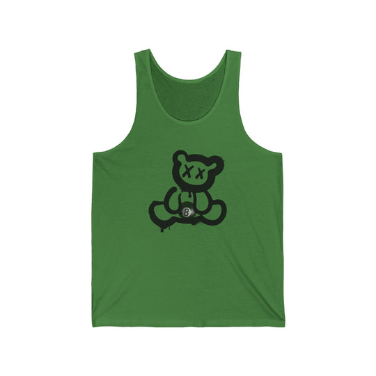 Billiard Bear Black Logo - 8 Ball - Unisex Tank Top - BFLY BILLIARDS