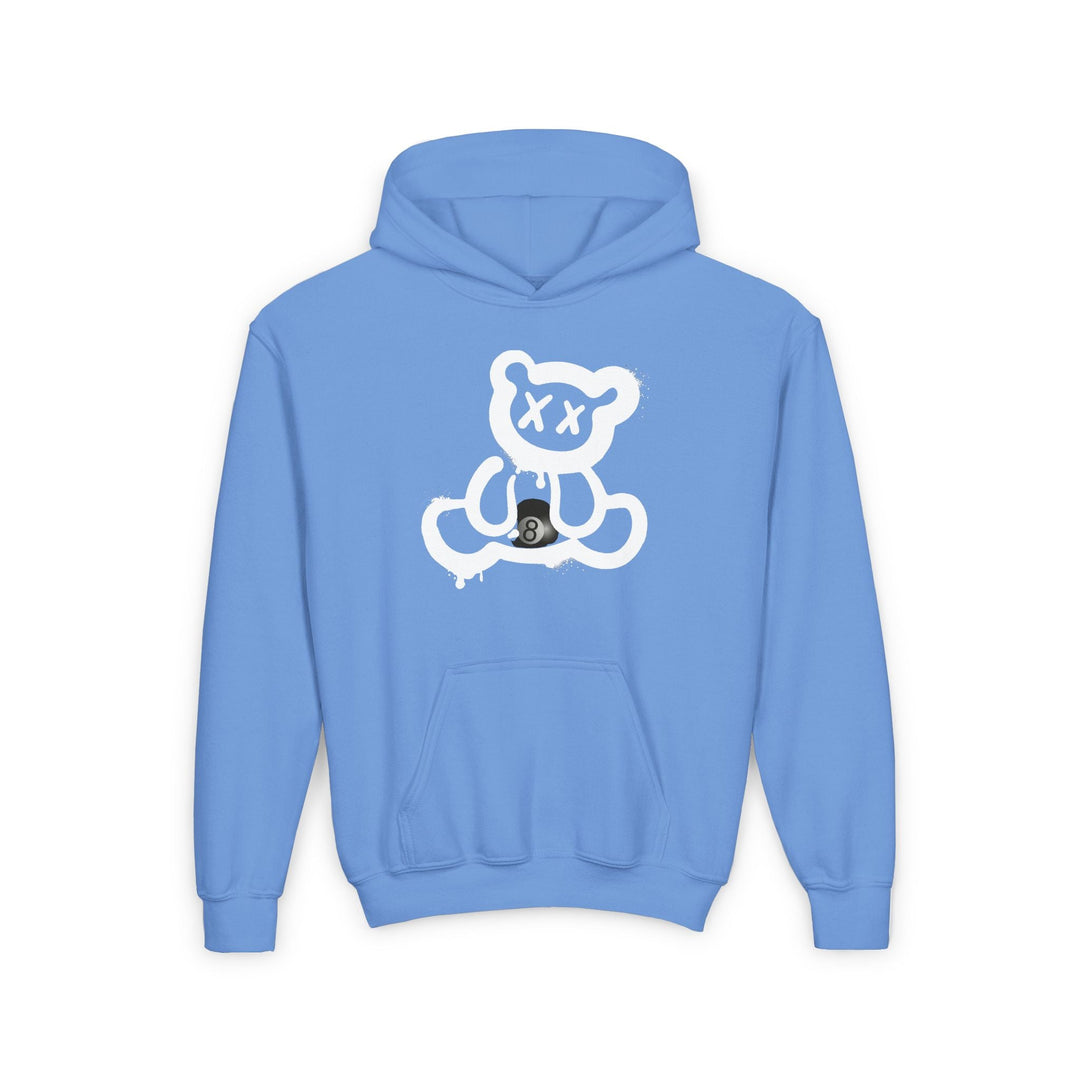 Billiard Bear Black Logo - 8 Ball - Unisex Youth Pullover Hoodie - BFLY BILLIARDS