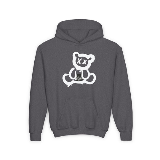 Billiard Bear Black Logo - 8 Ball - Unisex Youth Pullover Hoodie - BFLY BILLIARDS