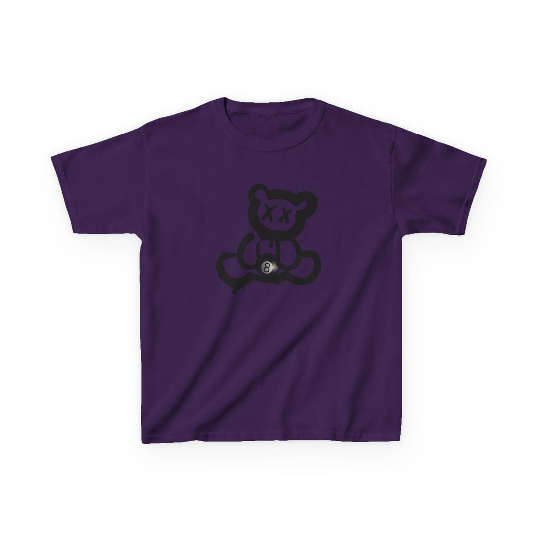 Billiard Bear Black Logo - 8 Ball - Youth Cotton Tee - BFLY BILLIARDS