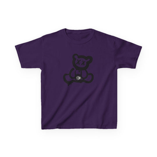 Billiard Bear Black Logo - 8 Ball - Youth Cotton Tee - BFLY BILLIARDS