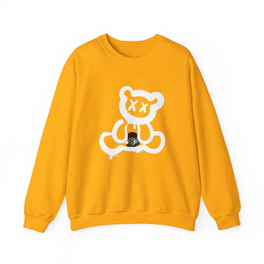 Billiard Bear White Logo - 8 Ball - Unisex Crewneck Sweatshirt - BFLY BILLIARDS