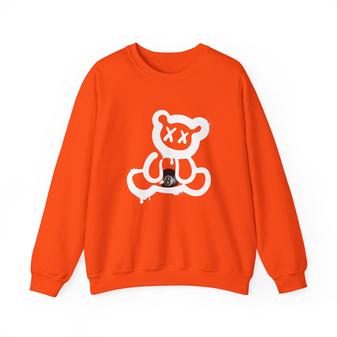 Billiard Bear White Logo - 8 Ball - Unisex Crewneck Sweatshirt - BFLY BILLIARDS