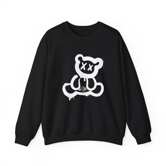 Billiard Bear White Logo - 8 Ball - Unisex Crewneck Sweatshirt - BFLY BILLIARDS