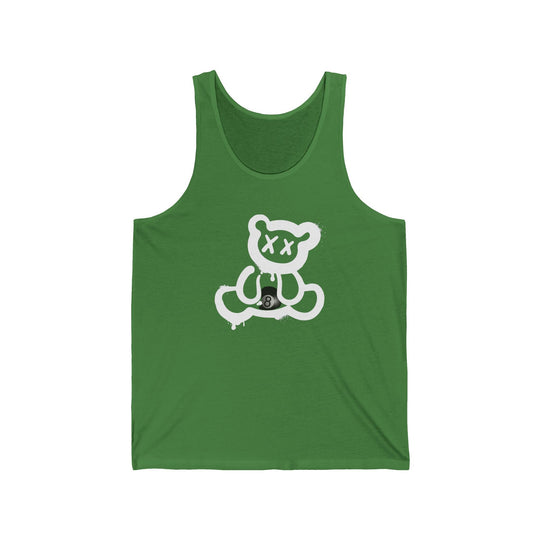 Billiard Bear White Logo - 8 Ball - Unisex Tank Top - BFLY BILLIARDS